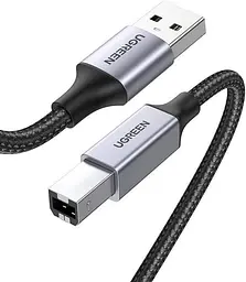 Кабель UGREEN US369 USB 2.0 to USB type B USB Printer Cable для принтерів, сканерів, БФП 1.5 м Black (80802)