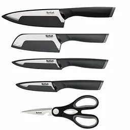 Набір ножів Tefal Comfort, 5 предметів, чорний (K2215S55)