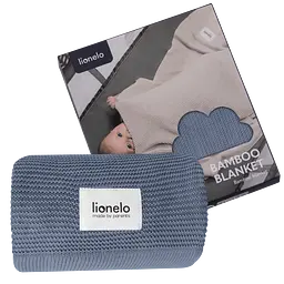 Ковдра Lionelo Bamboo Blanket Blue 100х75 см блакитна (LO-BAMBOO BLANKET BLUE) - мініатюра 5