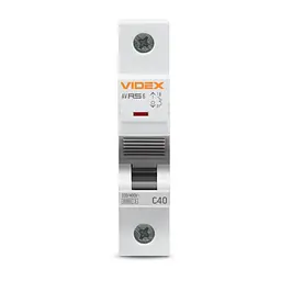 Автоматичний вимикач RS6 1п 40А 6кА С VIDEX RESIST VIDEX (26551-000) - мініатюра 2