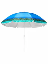 Пляжна парасолька ромашка 2 м синя з пальмами від сонця з Anti-UV покриттям і чохлом (49676129)