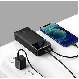Портативна батарея Baseus Bipow Overseas 15W 30000mAh black PPBD050201 - мініатюра 4