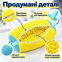 Мішок для прання взуття для пральної машини, багаторазовий, зі щільним мікрофібровим ворсом, 39×19 см KT9003901 - мініатюра 8