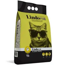 Бентонітовий наповнювач Lindocat з гранулами великого розміру класичний без аромату 15 л