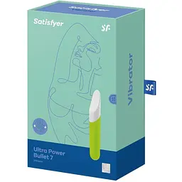 Мінівібратор із гнучким язичком Satisfyer Ultra Power Bullet 7 Салатовий - мініатюра 7