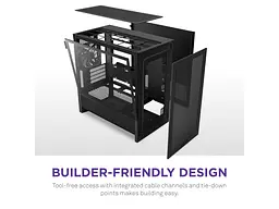 Корпус NZXT H3 Flow Black (CC-H31FB-01) - мініатюра 6