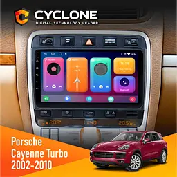 Штатна магнітола Porsche Cayenne Turbo 2002-2010 Cyclone C9-001 2x32 CPL Cyclone (НФ-00003083)