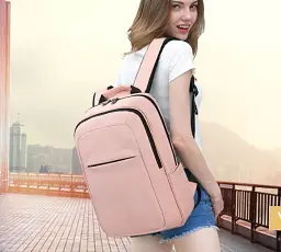 Рюкзак міський Tigernu T-B3090B 24л для ноутбука 15.6" Pink (17048) - мініатюра 4