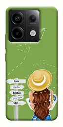 Чохол Demsky Travel girl для Xiaomi Redmi Note 13 Pro 4G