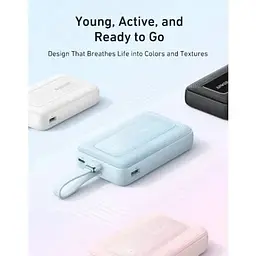 Зовнішній акумулятор Anker Power Bank Zolo 20000 30W USB-C Cable - мініатюра 6