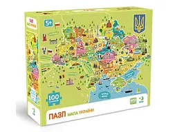 Пазл Мапа України, DoDo, 100 ел.