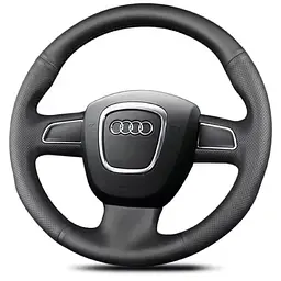 Чохол Обплетення Керма для Audi A3/A4/A5/A6/Q5/Q7 2004-2012 Шкіра (Модельна Викрійка) №3 - мініатюра 2