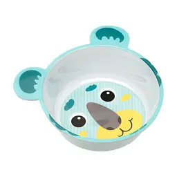Тарілка дитяча Canpol babies нековзна з вушками 490 мл зелена (4/520_gre)
