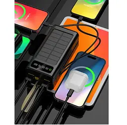 Повербанк Powerbank ACL PW90 30000mAh, SOLAR, TypeC + Lighting, Black - мініатюра 6