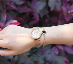 Жіночий годинник Hannah Martin gold+white - мініатюра 6