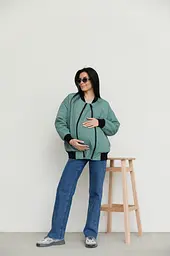 Бомбер для вагітних демісезонний Knoxville розмір L-XL Lullababe Оливковий - мініатюра 4
