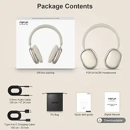 Бездротові Bluetooth-навушники NC95 із шумозаглушенням, до 120 годин роботи - мініатюра 2