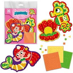 Набір для творчості Vladi Toys м'яка мозаїка Русалочка VT4511-07 - мініатюра 2