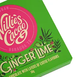 Шоколад чорний Willie`s Cacao з імбиром та лаймом 70% 50 г (814635) - мініатюра 2