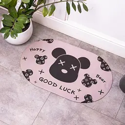 Діатомітовий овальний килимок для дому Good Luck 38×58 (см) вологопоглинальнючий килимок для кухні ванни та туалету Yiwu HP-42-56 - мініатюра 2