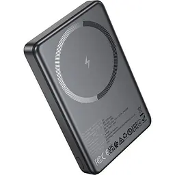 Зовнішній акумулятор Hoco Q34 Clever MagSafe 10000mAh 20W Gray (6942007644068) [147245] - мініатюра 2