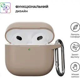 Чохол ArmorStandart Hang Case для Apple AirPods 4 Pink Sand (ARM81291) [118660] - мініатюра 2