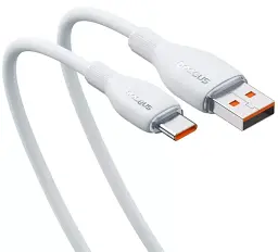 Кабель Baseus Pudding Series Fast Charging Cable USB to Type-C 100W 1.2m P10355703221-00 White - мініатюра 4