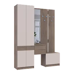 Передпокій Doros Сола Канноло/Кашемір ДСП / дзеркало 165х40х215 (42005231) - мініатюра 5