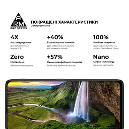 Захисне скло на ZTE Nubia Focus Pro 5G з олеофобним покриттям, Pro, повне проклеювання, антистатичний і пиловідштовхуючий шар, 9H, самоклеючеся, 2.5D, на весь екран, антистатичний клей, ArmorStandart (ARM78908) - мініатюра 5