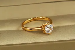Кільце Xuping Jewelry Сяйво кохання р 18 золотисте - мініатюра 2