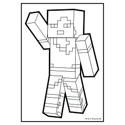 Розмальовка Minecraft YES 743221 8 арк. Різнокольоровий shop (4823091920158) - мініатюра 2