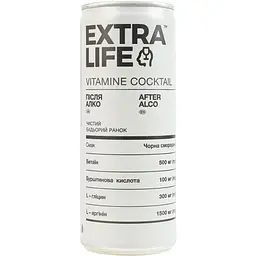 Напій Extra Life Vitamine cocktail Після алко чорна смородина 250 мл 