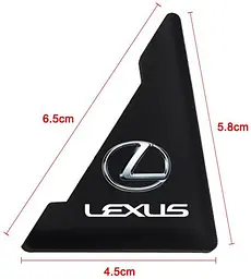 Захист кутів дверей Lexus 2 шт Гумові 45х58х47 мм на скотчі - мініатюра 3