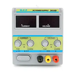 Блок живлення з цифровою індикацією WEP-PS3010D, 30V, 10A, трансформаторний, з цифровою індикацією - мініатюра 2