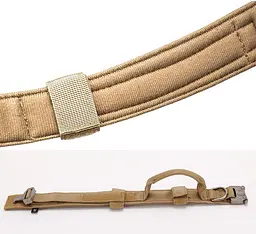 Нашийник для собак Harness, нейлоновий з металевою пряжкою-фастекс Коричневий, L - мініатюра 5