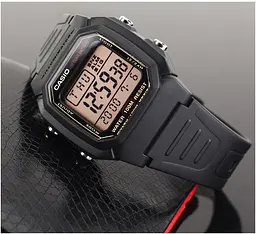 Годинники чоловічі кварцево-електронні спортивні стильні оригінал Casio W-800HG-9AVEF (модуль №3240, 3092) - мініатюра 7