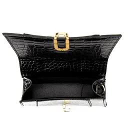 Каркасне невелике кросбоді з еко-шкіри Lilly P2-17068985A чорне - мініатюра 6