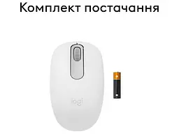 Миша Logitech M196 Bluetooth White (910-007460) - мініатюра 3