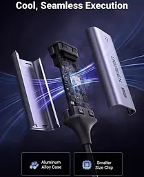 Перехідник USB 3.0 Type-A --> Ethernet RJ45 2.5Gb CM648 Ugreen чорний - мініатюра 7
