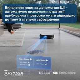 Робот-пилосос з вологим прибиранням Ecovacs Deebot X11 OmniCyclone (DEX99-1 Brown) - мініатюра 10