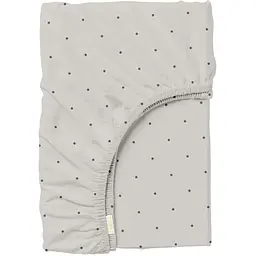 Простирадло Cosas на резинці 80х190х25 mini dots, бежевий (DotsGreyBeige_80x190x25)