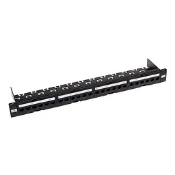 Патч-панель Atcom P6148 19" 24хRJ-45 UTP 1U cat.6 в зборі
