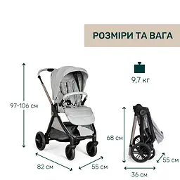 Коляска Chicco Bellagio 2 в 1 світло-сіра (87136.40.01) - мініатюра 12