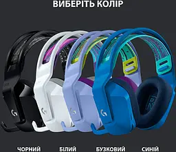 Навушники Logitech G733 Lightspeed Wireless RGB Blue (981-000942/43) - мініатюра 7