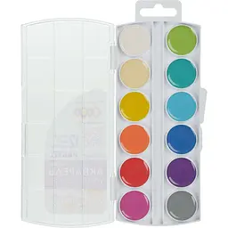 Фарби акварельні Zibi Kids Line Pastel 12 кольорів (ZB.6592) - мініатюра 2