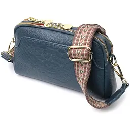 Модна сумка на два відділення з натуральної шкіри Vintage 22х14х6,5 см sum0028997
