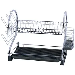 Сушка для посуду Kamille KM-0762В чорна