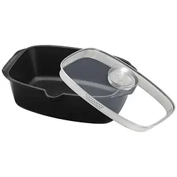 Гусятниця алюмінієва з антипригарним покриттям Lessner Pro New 5.6 л Black (55873) - мініатюра 2