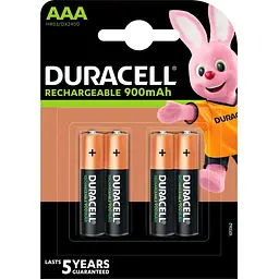 Акумулятор Duracell HR03 AAA 900mAh NiMH 4шт [5007338] [133284]