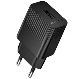 Сетевой зарядний пристрій BOROFONE BAS71A Source 1USB/2.1A чорний